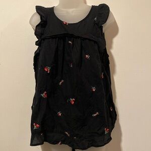 Lauren Conrad Rose Embroidered tank top